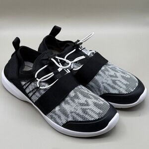 Vionic Alaina Women's Slip On Sneakers Black White‎ Knit Size 9.5
